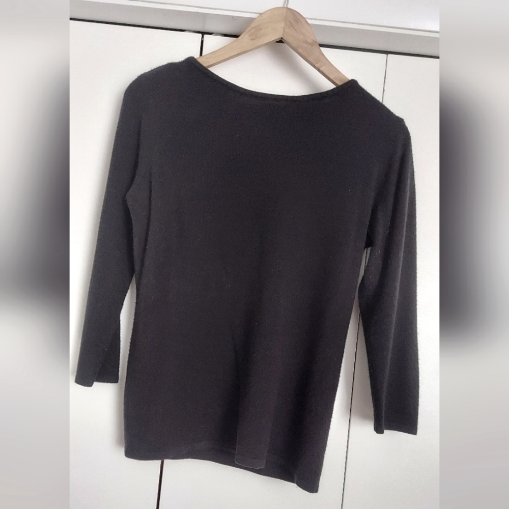 VTG 90s Sag Harbor Black Blouse